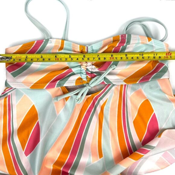 Wonder Nation Girls Multicolor One Piece/Two Piece Swimsuits Sz M 7/8 Set of 2 - Picture 8 of 14